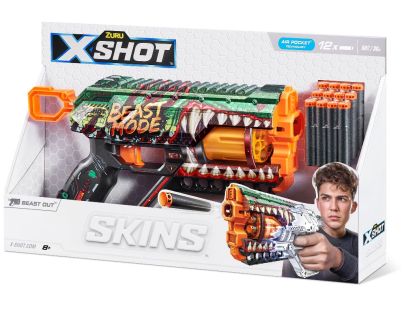 ZURU X-SHOT SKINS GRIEFER s 12 nábojmi krokodýl