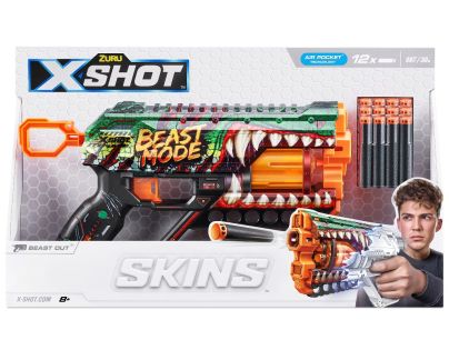 ZURU X-SHOT SKINS GRIEFER s 12 nábojmi krokodýl