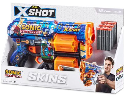 ZURU X-SHOT SKINS SONIC s 12 nábojmi