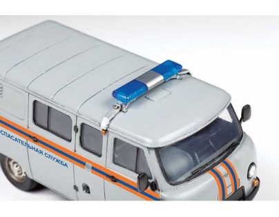 Zvezda Model Kit auto Emergency Service UAZ 3909 1:43