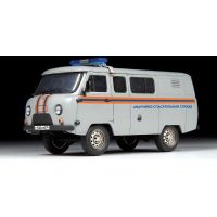 Zvezda Model Kit auto Emergency Service UAZ 3909 1:43 3