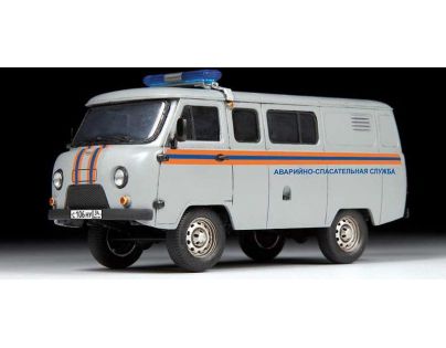 Zvezda Model Kit auto Emergency Service UAZ 3909 1:43