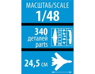 Zvezda Model Kit lietadlo YAK-130 Russian trainer fighter 1:48
