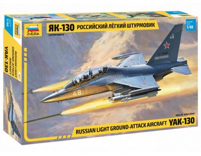 Zvezda Model Kit lietadlo YAK-130 Russian trainer fighter 1:48