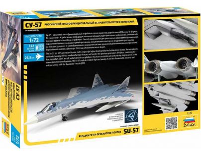 Zvezda Model Kit lietadlo Sukhoi SU-57 1:72