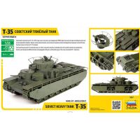 Zvezda Model Kit tank T-35 Heavy Soviet Tank 1:35 4