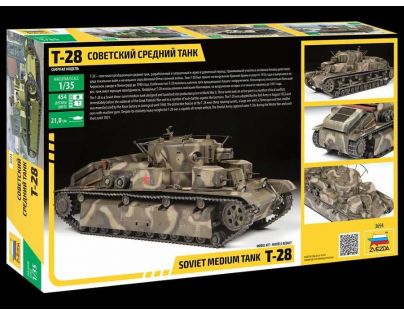 Zvezda Model Kit tank 3694 T-28 Heavy Tank 1:35