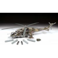 Zvezda Model Kit vrtuľník MIL-Mi 24 V VP 1:48 5