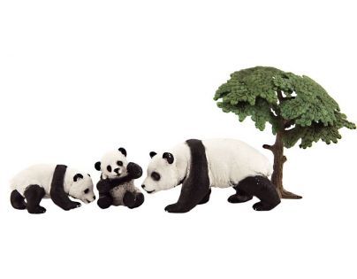 Zvieratká safari ZOO 10 cm sada 4 ks panda