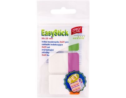 Spokey Zvýrazňujúce plastové záložky 38 x 25 mm 3 farby á 25 ks